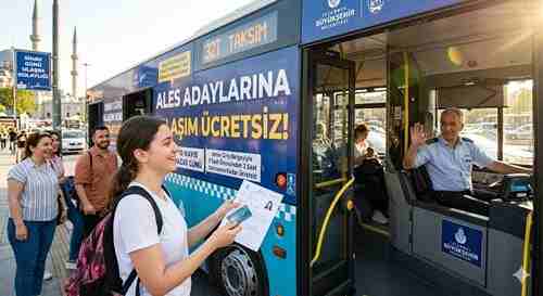Ales Sınavı ücretsiz ulaşım