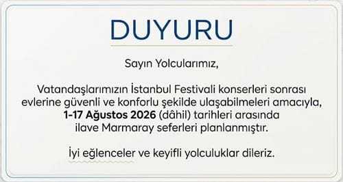 Festivalde Marmaraya Ek Sefer 